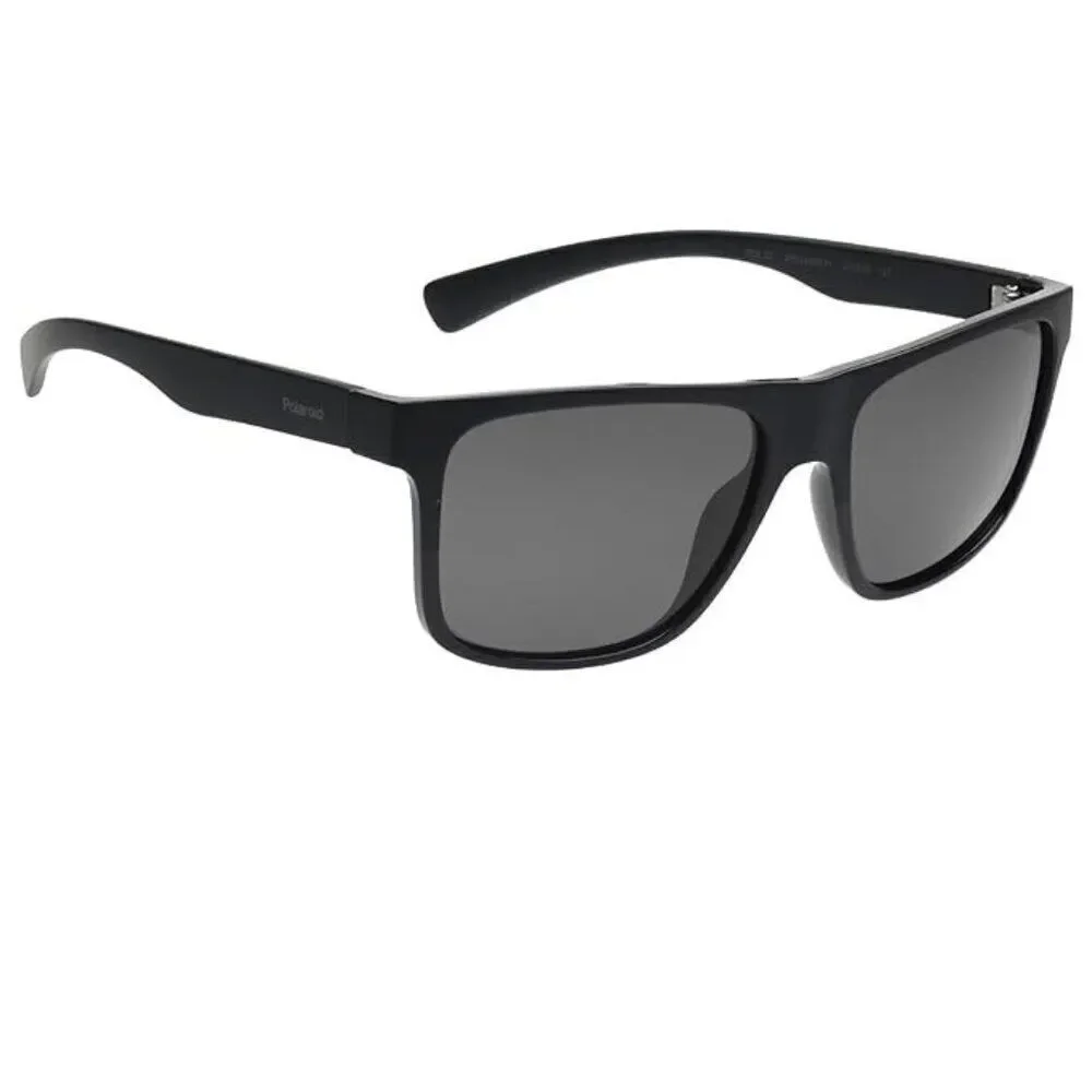 Polaroid Mens 57 -18 Black Full Rim Square Branded Sunglasses POL 22 0152482211